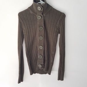 H&M Dark Khaki or Olive Green Knit Cardigan